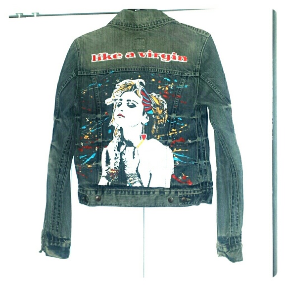 madonna jean jacket